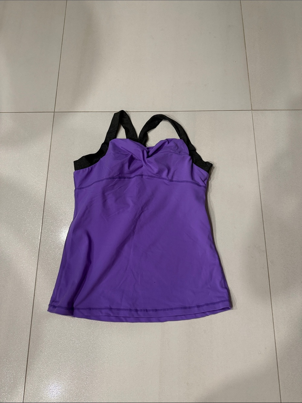 lululemon athletica Purple Tank Top with Black Straps